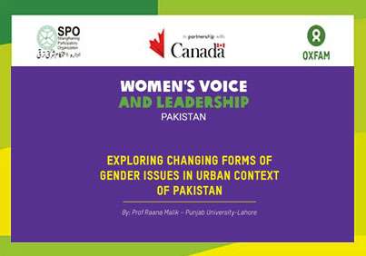 Exploring Changing Forms of Gender Issues In Urban Context Of Pak By Prof Raana Malik – Punjab University-Lahore